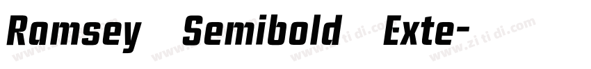 Ramsey Semibold Exte字体转换 Ramsey Semibold Exte字体转换